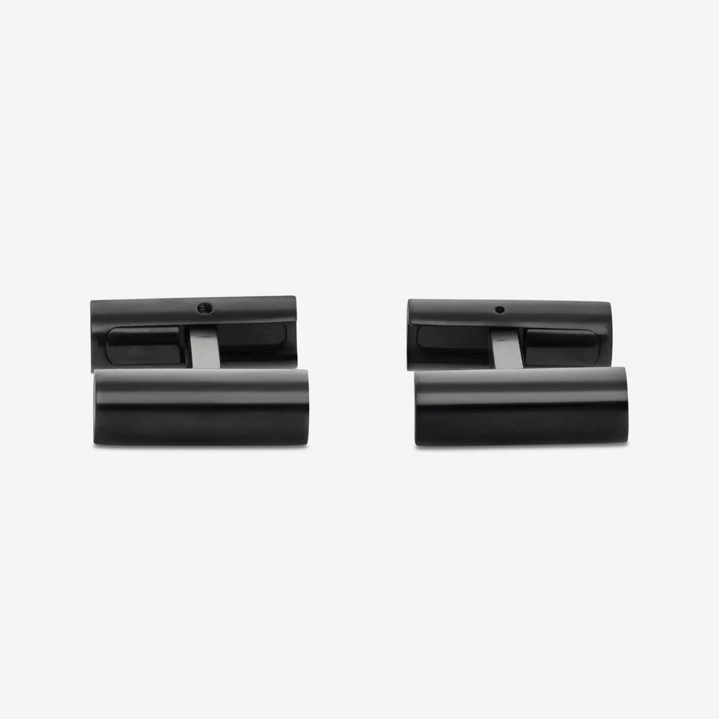 MontBlanc Montblanc Stainless Steel Cylindrical Cufflinks 105887 2