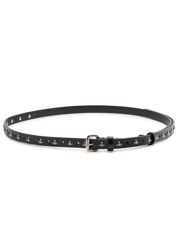 ベルト VIVIENNE WESTWOOD BUCKLE BELT WITH ORB LOGO Vivienne Westwood - Orb Buckle leather belt Vivienne Westwood