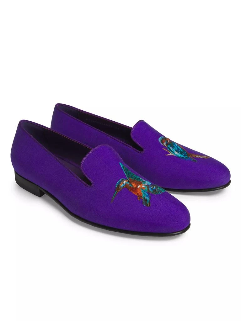 Ralph Lauren Kingfisher Bird Embroidered Loafers 2