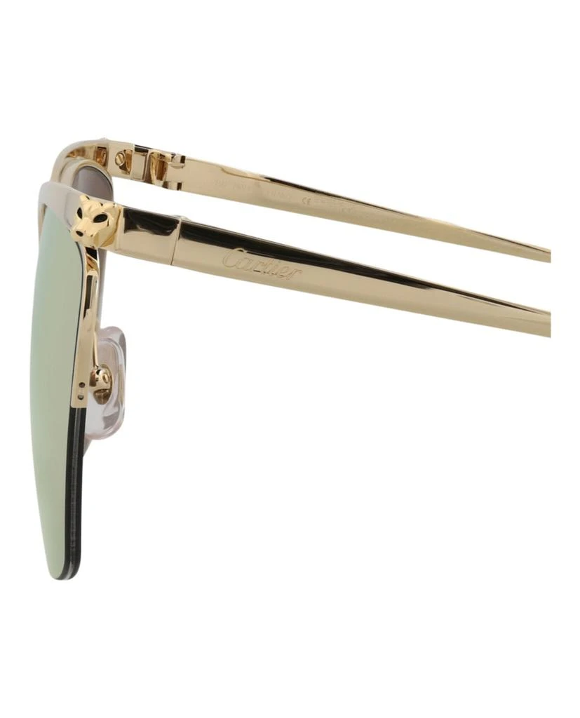 Cartier Square-Frame Metal Sunglasses 4