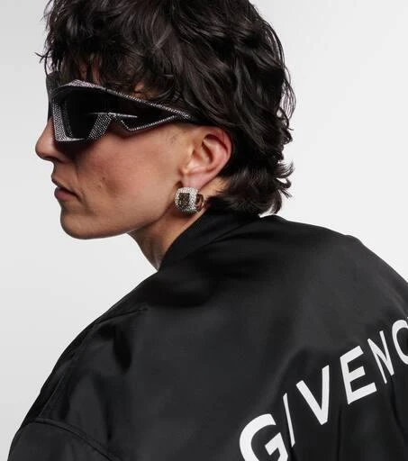 Givenchy Giv Cut crystal-embellished shield sunglasses 6