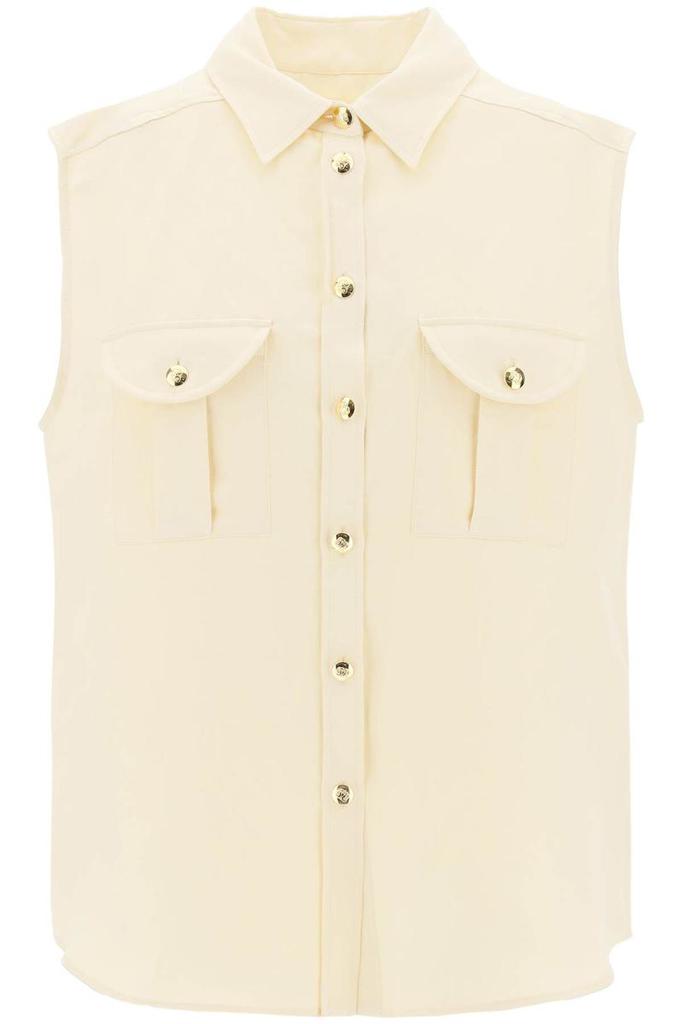 BLAZÉ MILANO savannah pekín sleeveless shirt