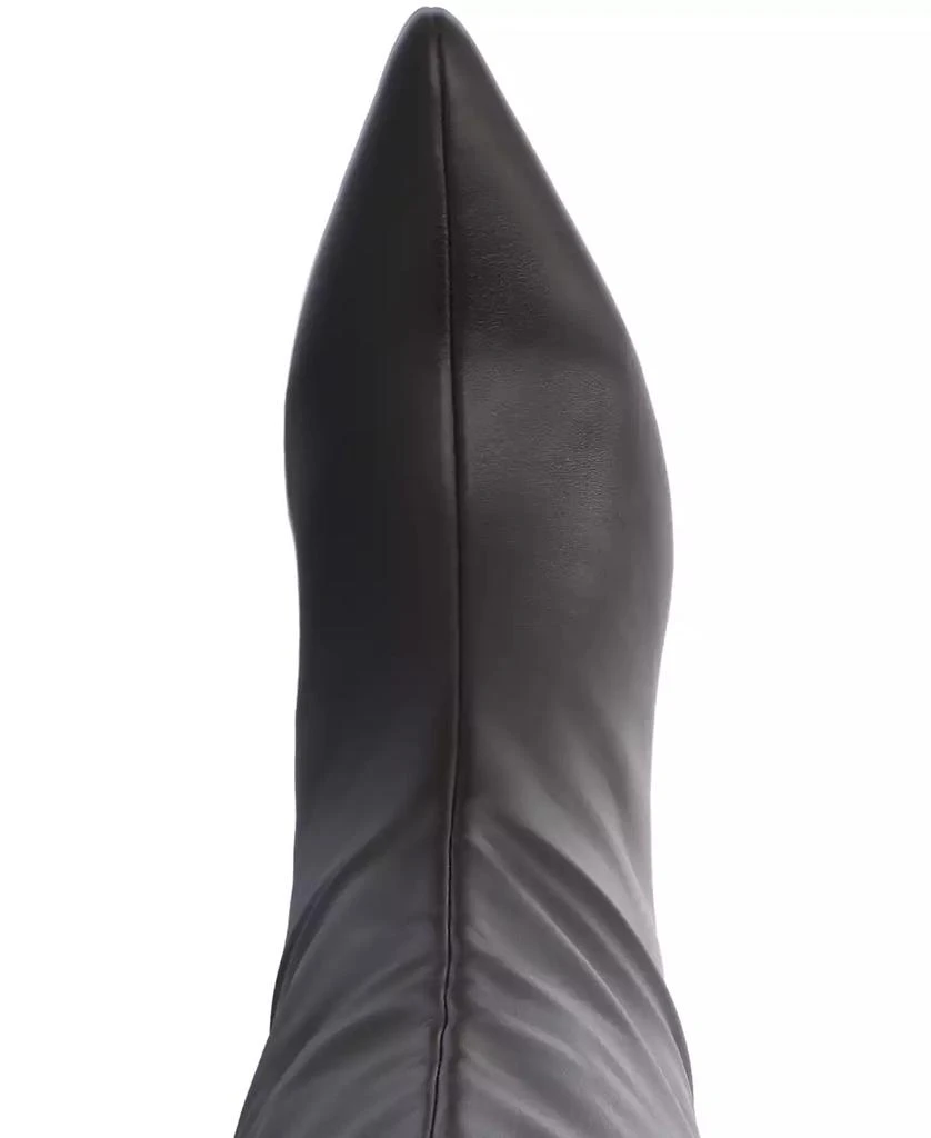 Journee Collection Women's Tullip Wide Width Kitten Heel Pointed Toe Knee High Dress Boots 4