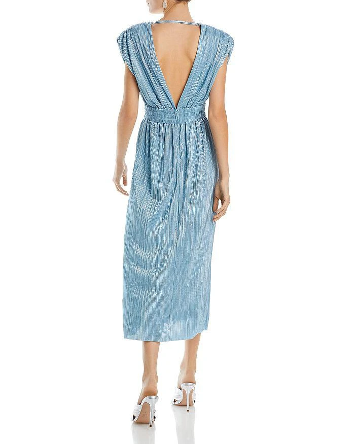 Sabina Musayev Harvey Plissé Midi Dress 3