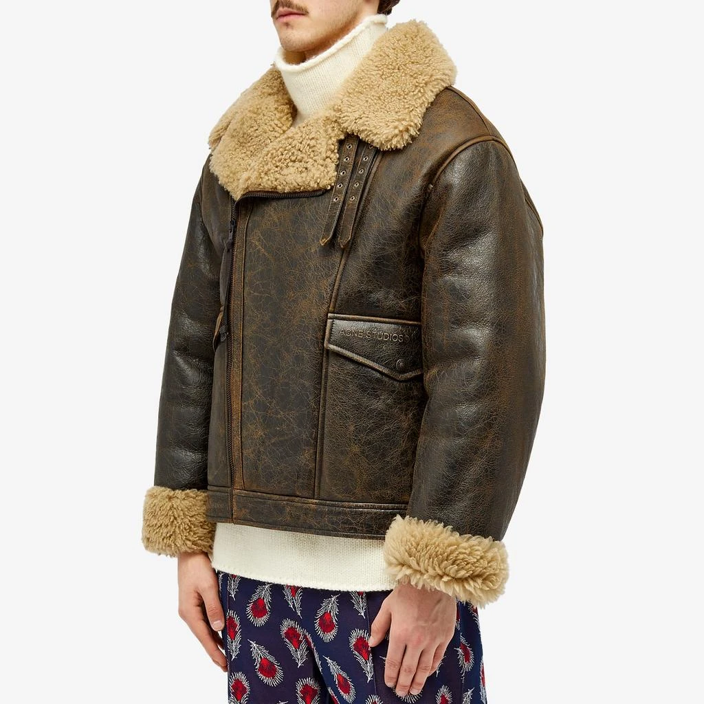 Shearling Aviator Jacket Mens Acne Studios Shearling Jacket Sale