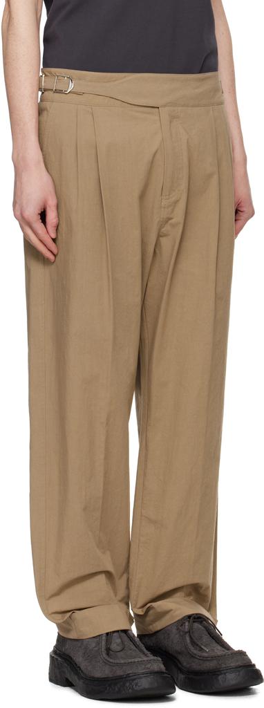 Craig Green Tan Double Pleat Trousers