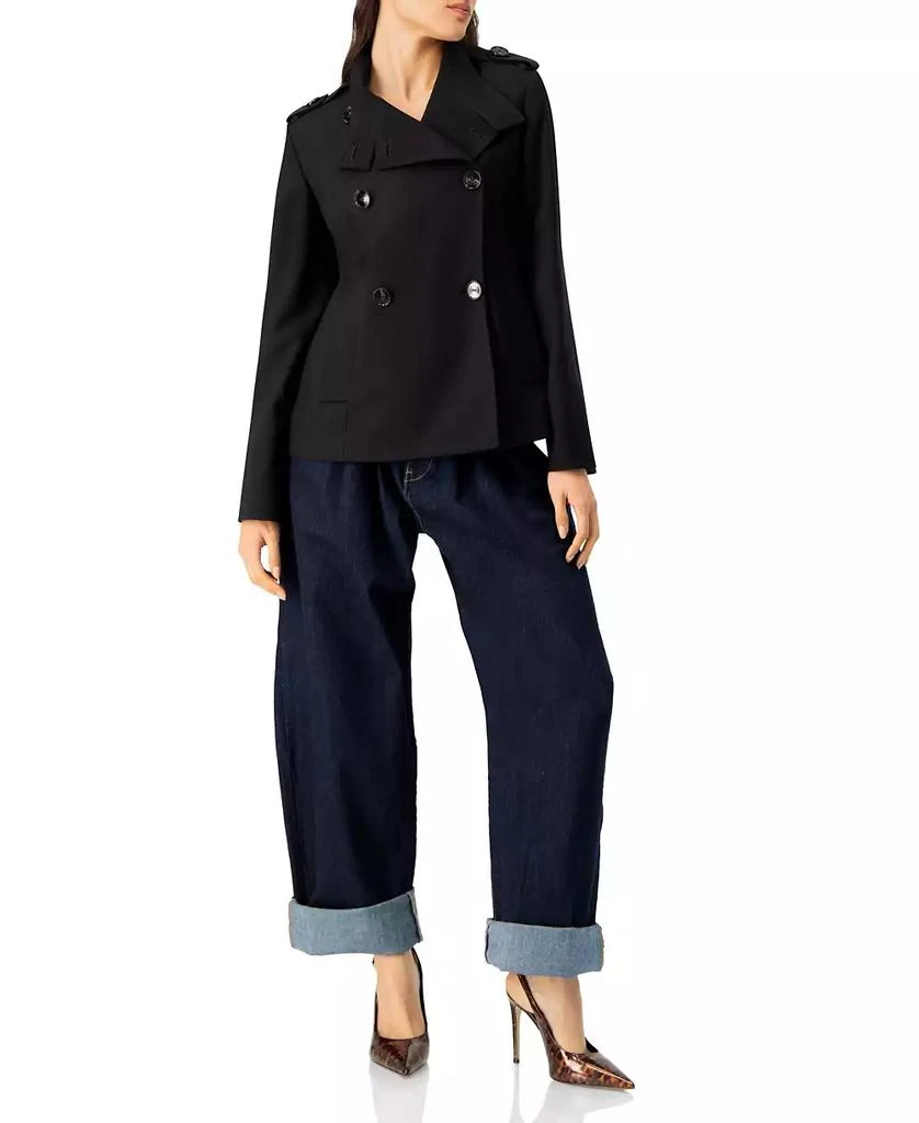 Ivonne Women
s High Neck Military Style Coat 4