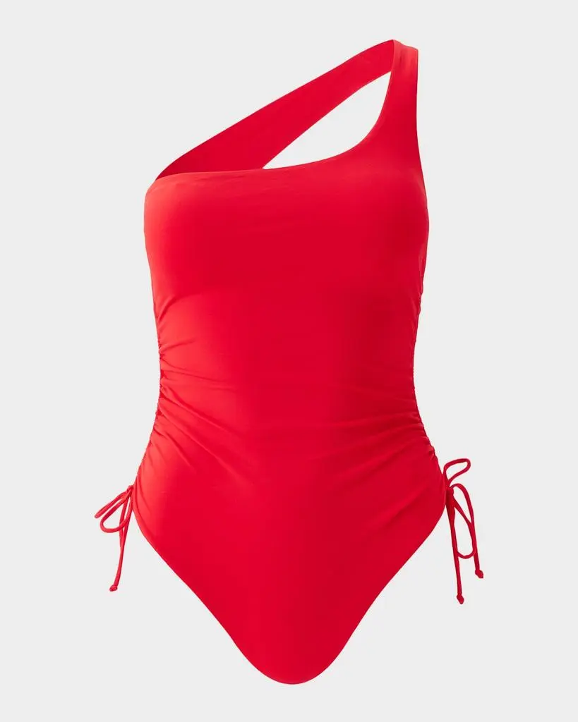 MELISSA ODABASH Polynesia Asymmetric One-Piece Swimsuit
