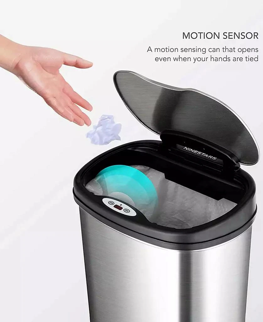 NINE STARS GROUP USA INC Rectangular Motion Sensor Trash Can Combination Set 5