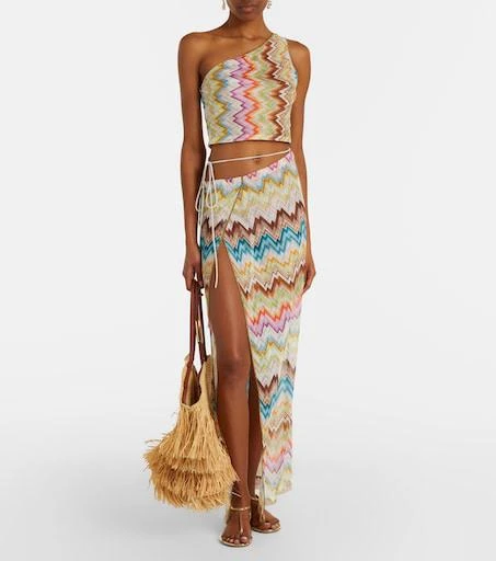 Missoni, Zigzag wrap skirt, Women, Multicolor, S, Skirts, Materialmix Missoni, Zigzag wrap skirt, Women, Multicolor, S, Skirts, Materialmix