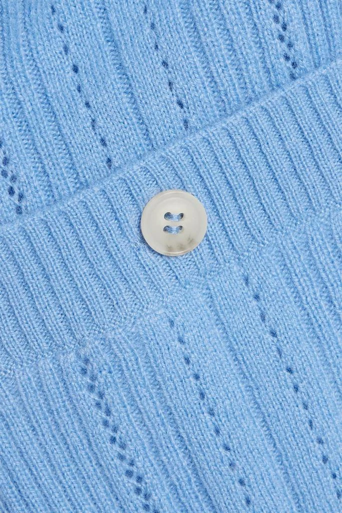 Arch4 Sunningdale ribbed pointelle-knit cashmere cardigan 4