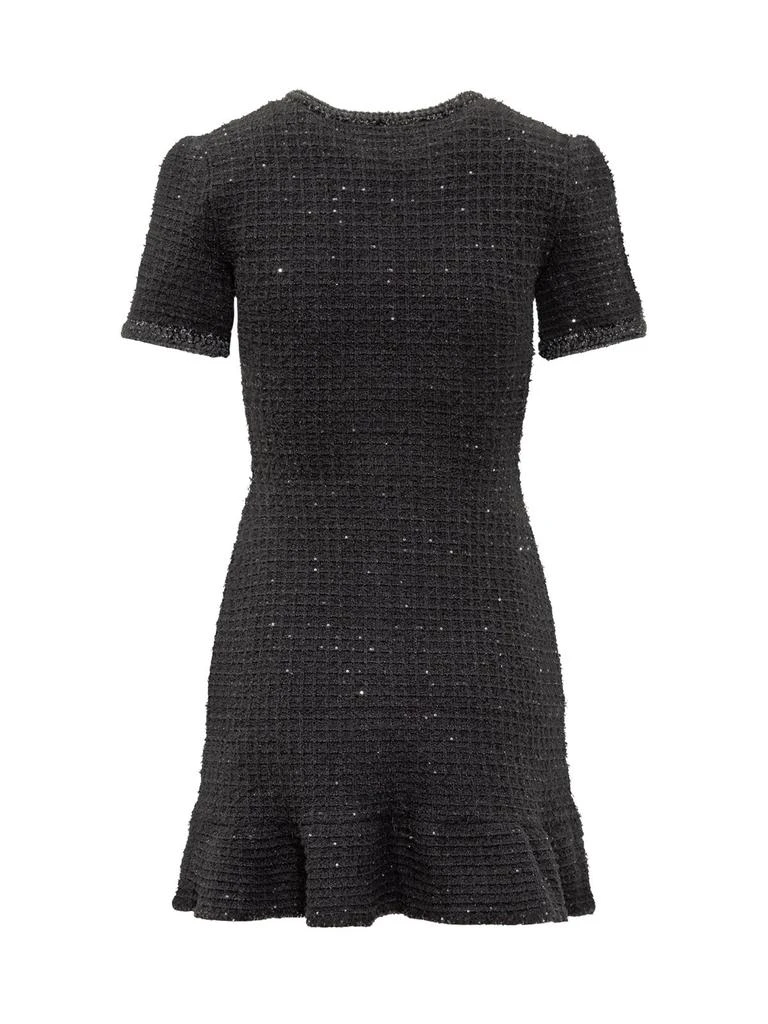 knee length dresses for ladies Self-Portrait Cream Textured Knit Mini Dress  Leigh's of Breton Village