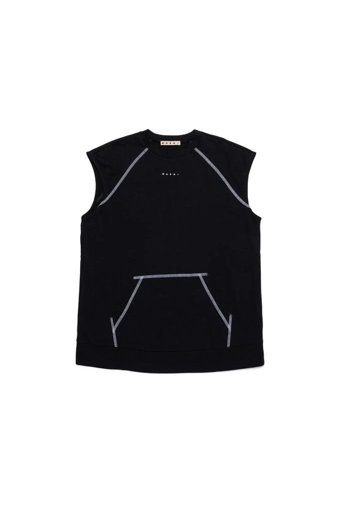 Marni Marni Kids Logo Printed Sleeveless Dress 1