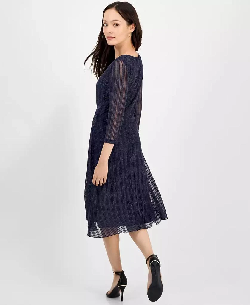 Petite Mesh Tie-Waist 3/4-Sleeve Midi Dress  On Sale Now with Up to 61%  Off | Discover Exclusive Deals & Savings at BeyondStyle  Authentic  Connected dress|women's fashion|dresses with Limited-Time Discounts, Free