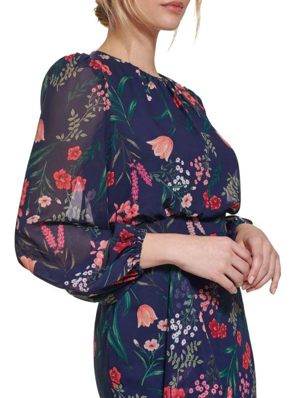 Eliza J Floral Chiffon Maxi Dress 4