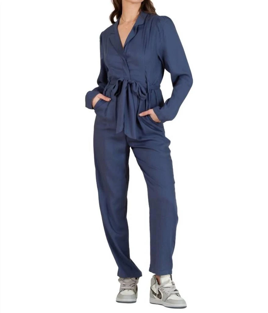 LUCCA Liverpool Jumpsuit In Navy 2