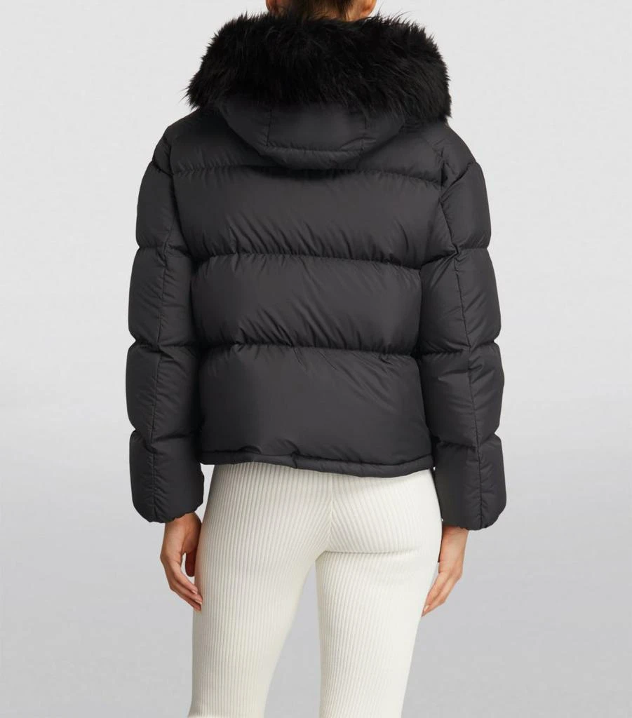 Moncler Fur-Trim Mino Puffer Jacket 4