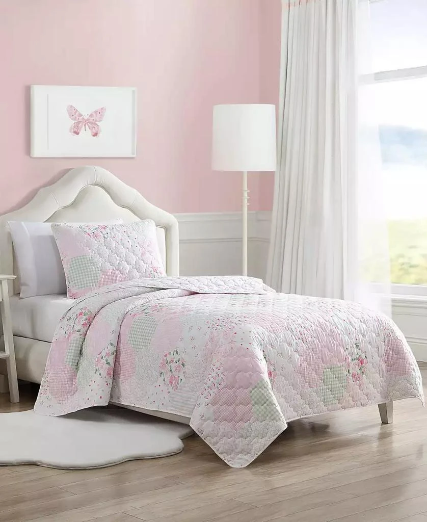 Laura Ashley Ellyn Reversible 3 Piece Quilt Set 9