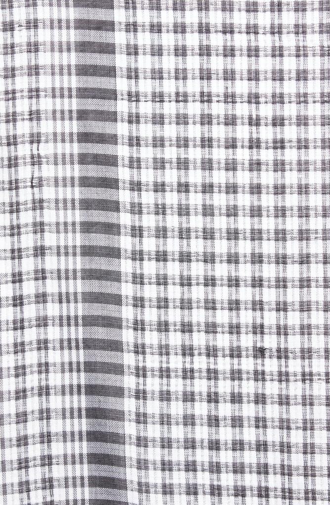 La Fiorentina Checkered Twished Fringe Scarf