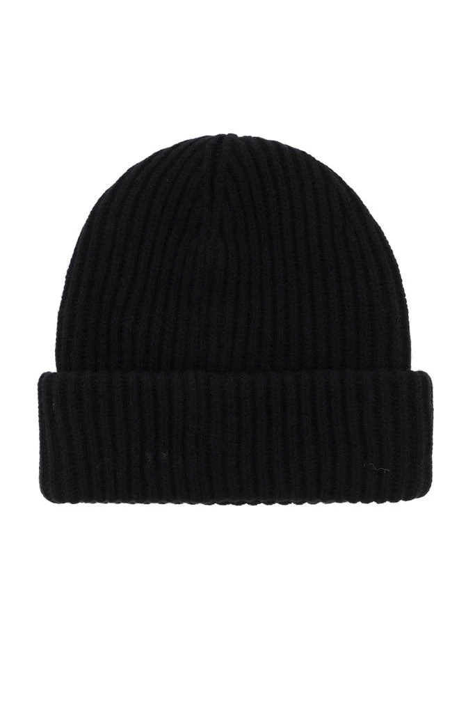 Ganni beanie hat with logo patch 2