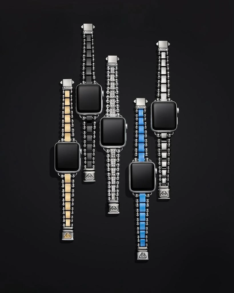 LAGOS Smart Caviar Stainless Steel 18K Gold Apple™ Watch Bracelet, 42-44mm 7
