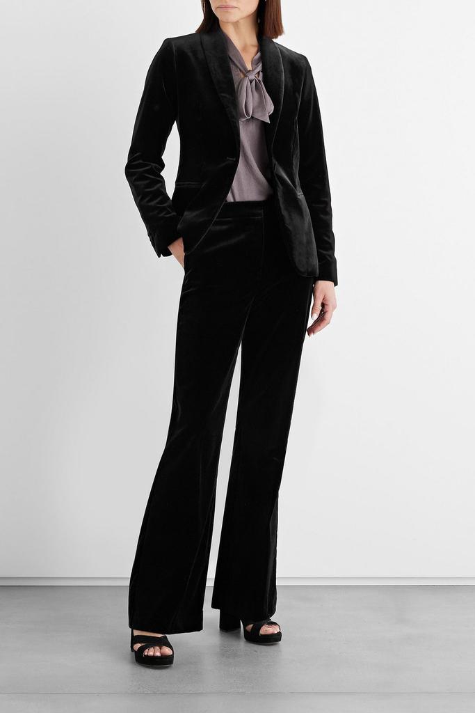 IRIS & INK Kate cotton-blend velvet blazer