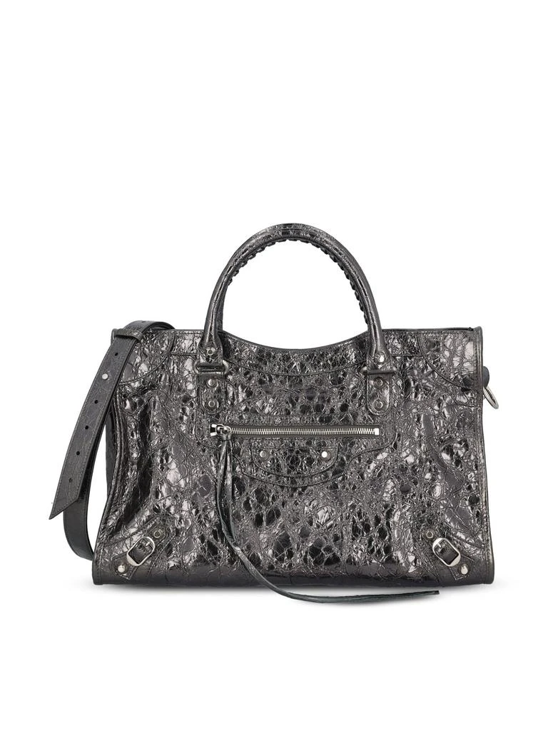 Balenciaga Balenciaga Metallic Embossed Top Handle Bag 1