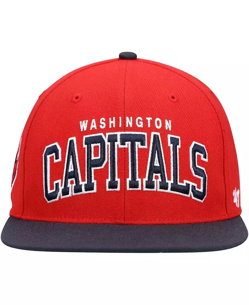 47 Brand Men's Red Washington Capitals Captain Snapback Hat 2