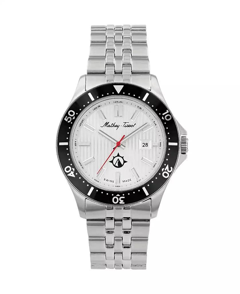 Mathey-Tissot Men
s Expedition Collection Three Hand Date Stainless Steel Bracelet Watch, 42mm 1