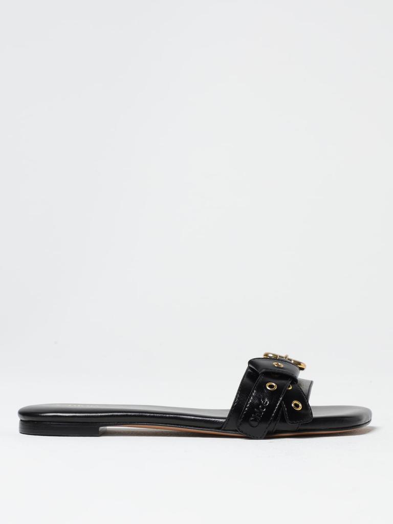 【Chloe】Mae スライド サンダル Chloé Mae Leather Slide Sandals | Saks Fifth Avenue