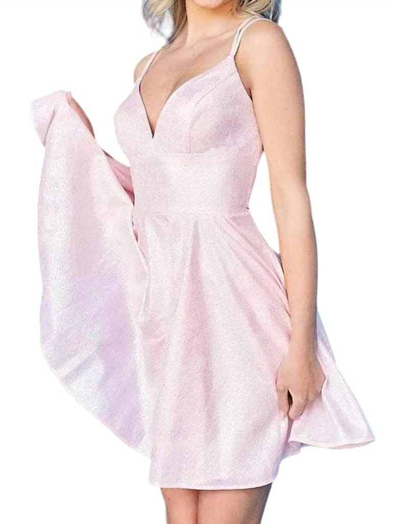 JVN Jvn - Spaghetti Straps Empire Waist Prom Dress 1