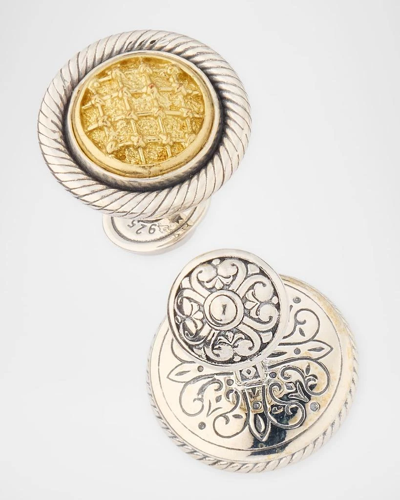 Konstantino Men's Kavos Sterling Silver and Bronze Cufflinks 3