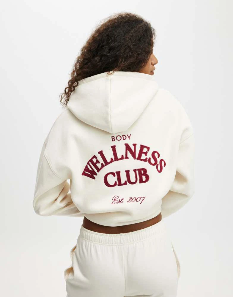 Cotton:On Cotton  On Plush premium graphic hoodie in beige 3