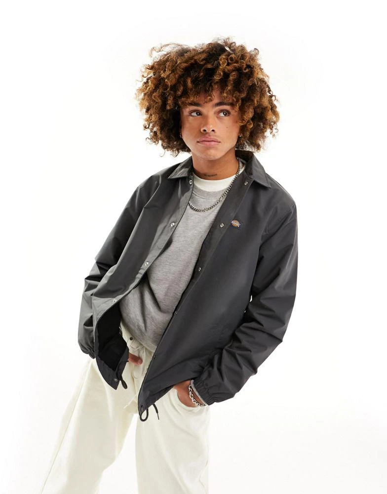 DICKIES Dickies oakport coach jacket in charcoal grey 1