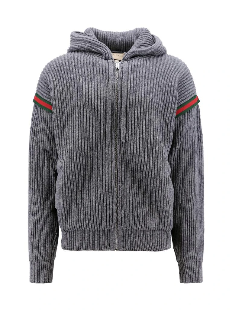 Gucci Gucci Zip-Up Hooded Jacket 1