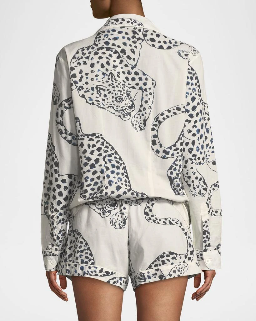 Desmond 
Dempsey Leopard Print Classic Short Pajama Set 2