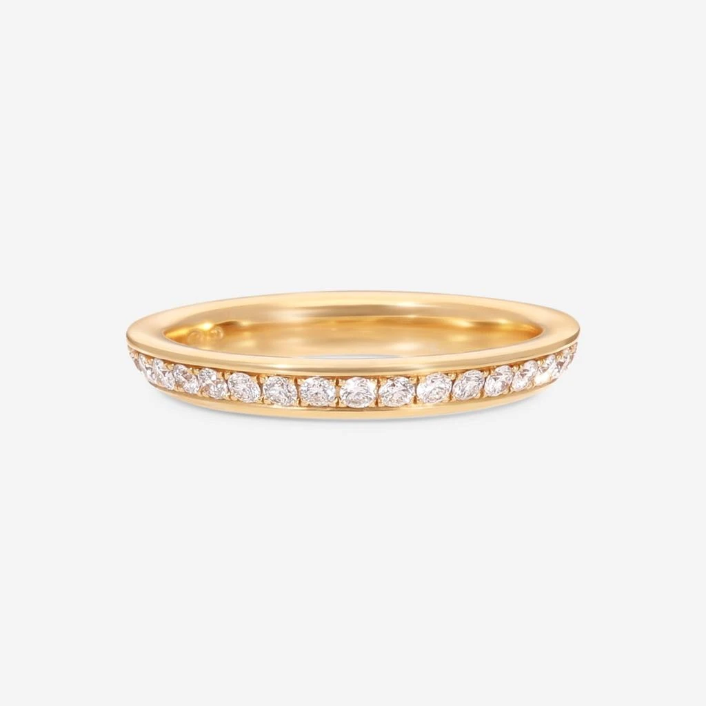 Gübelin Gübelin Classics 18K Yellow Gold & Diamond Wedding Ring Sz. 5.5 47C-0150 2