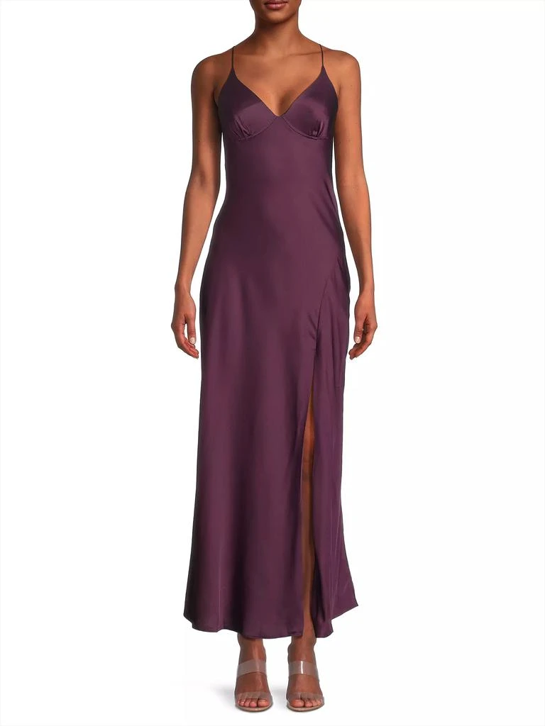 Hutch Emaline Satin Maxi Dress 4