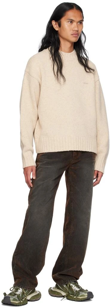 We11done Beige Chunky Sweater 4