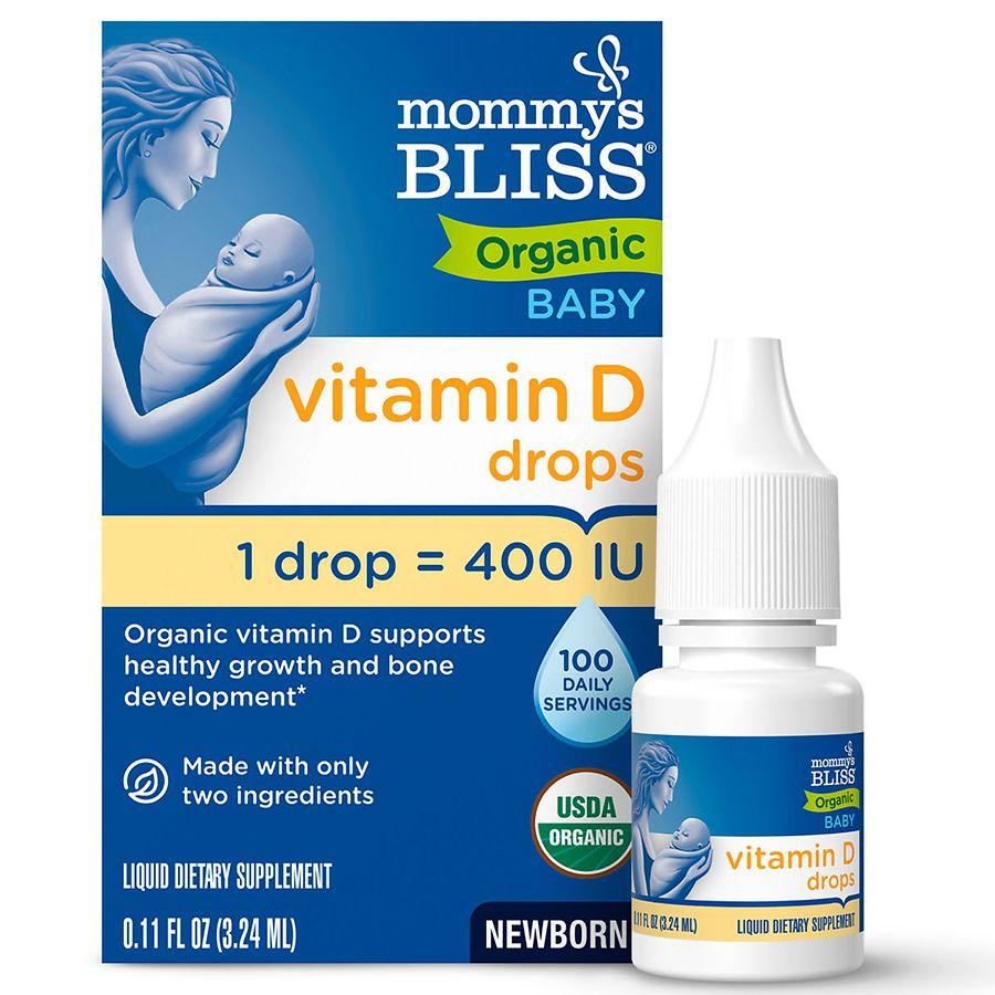 Mommy's Bliss Organic Baby Vitamin D Drops 100 Servings