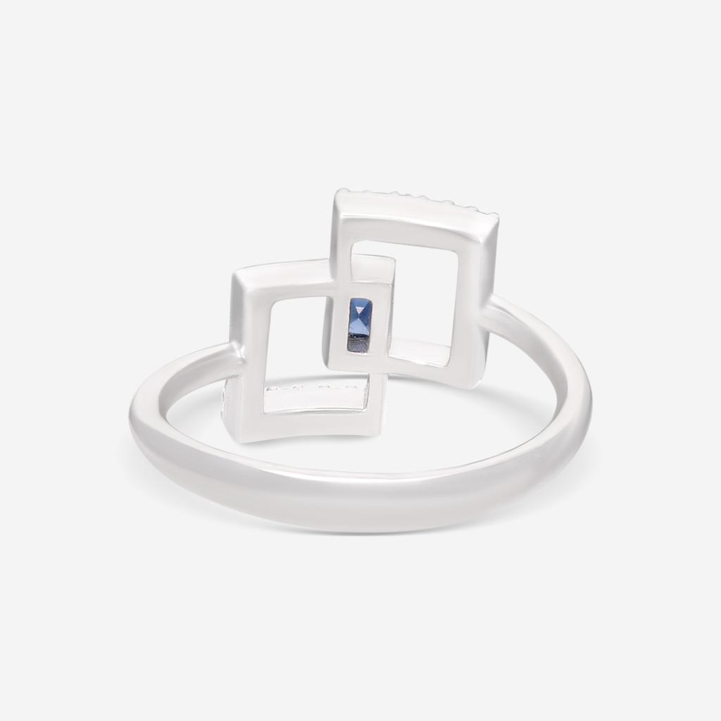 Giloro Giloro 18K White Gold Diamond & Sapphire Ring P5037-108Z