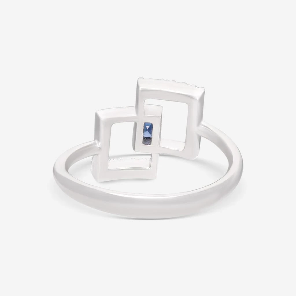 Giloro Giloro 18K White Gold Diamond & Sapphire Ring P5037-108Z 2