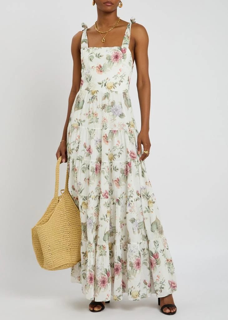 Alice + Olivia Monnie floral-print cotton maxi dress 4