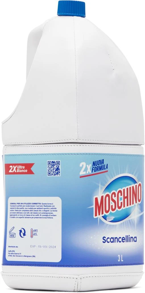 Moschino White 'Scancellina' Bleach Clutch 2
