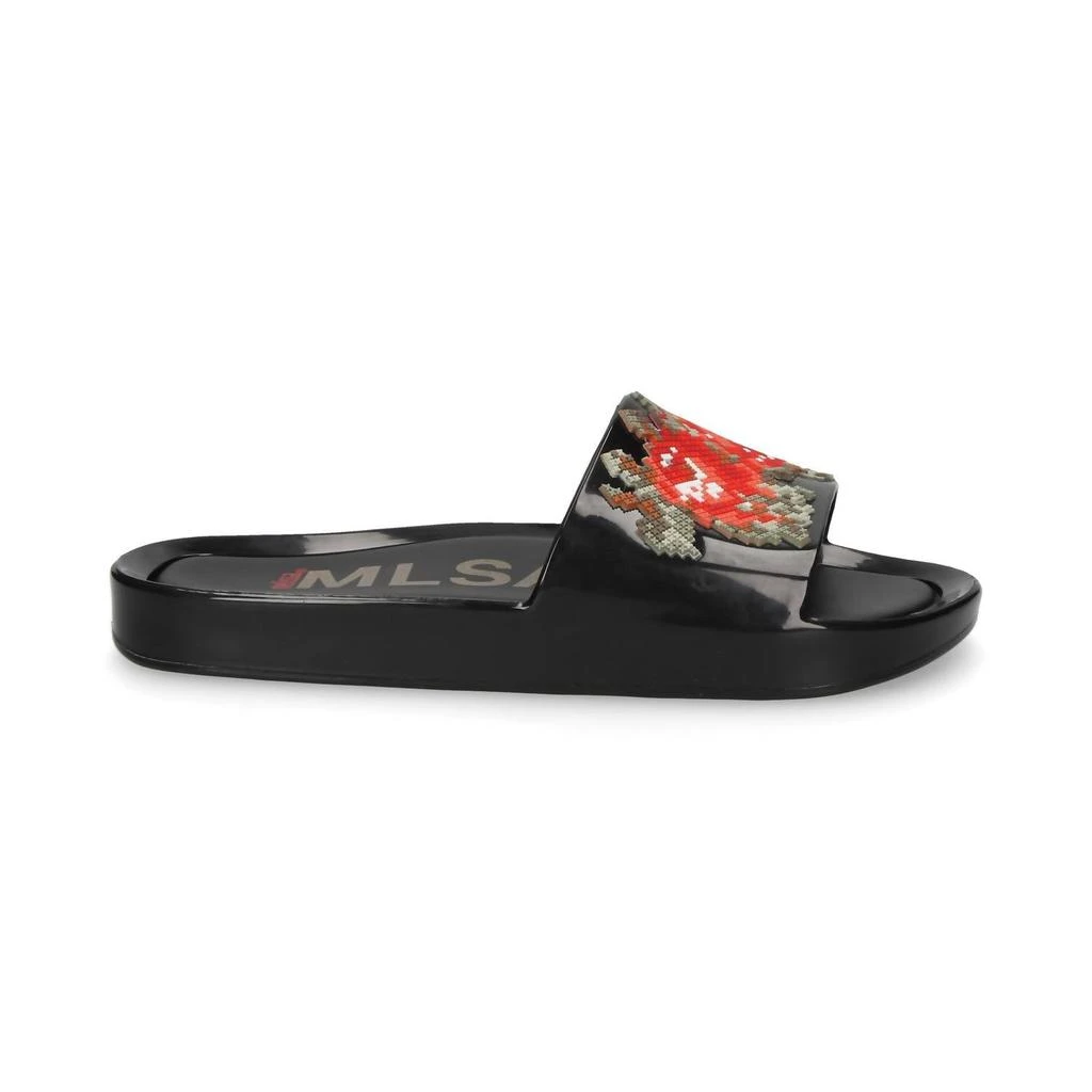 Melissa Women's Flower Beach Slide In Black Onyx 2