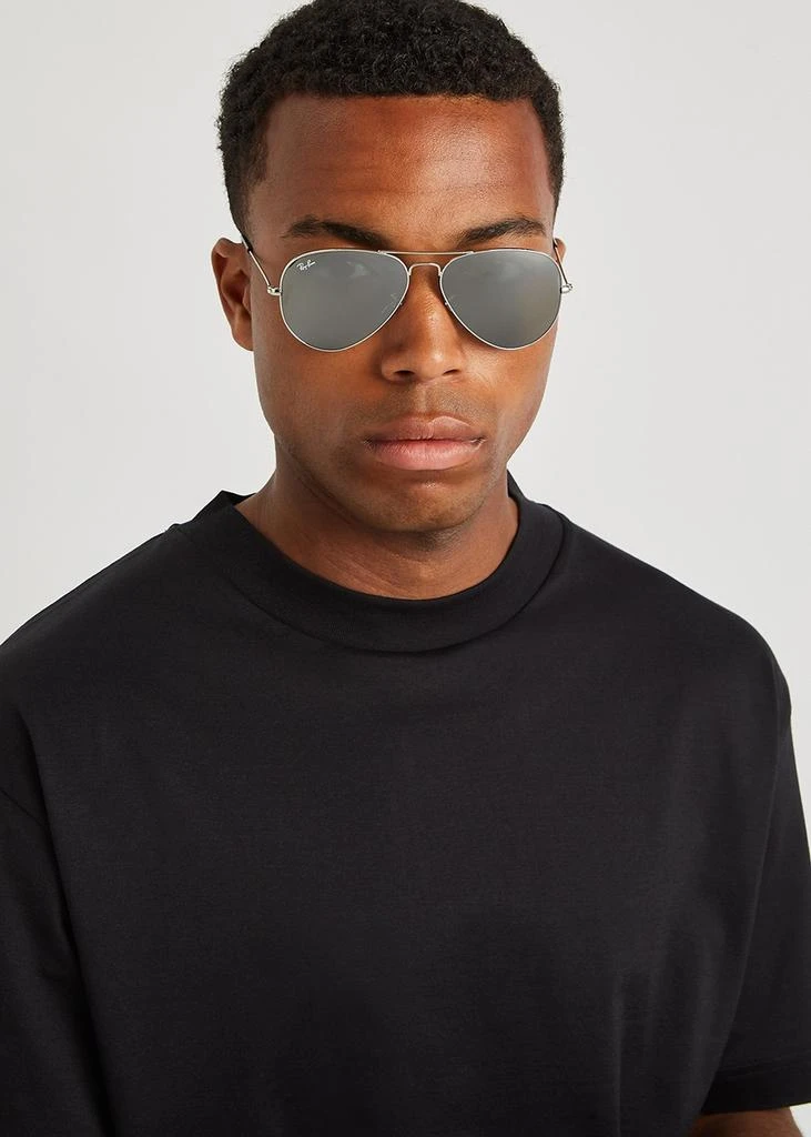 Ray-Ban Silver-tone aviator sunglasses 5