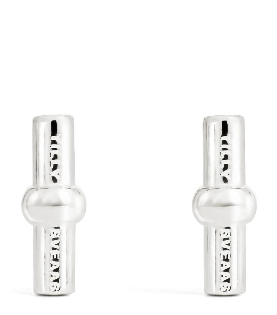 TILLY SVEAAS Sterling Silver T-Bar Stud Earrings 1