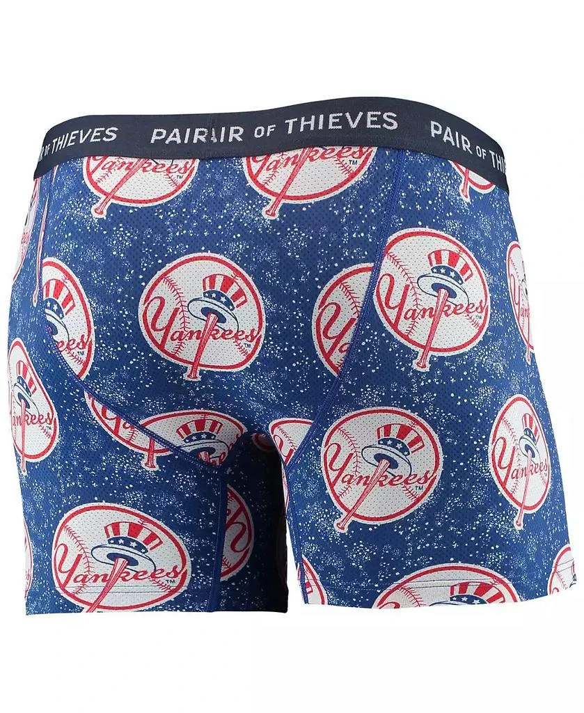 Pair Of Thieves Men's Navy, Blue New York Yankees Super Fit 2-Pack Boxer Briefs Set 4