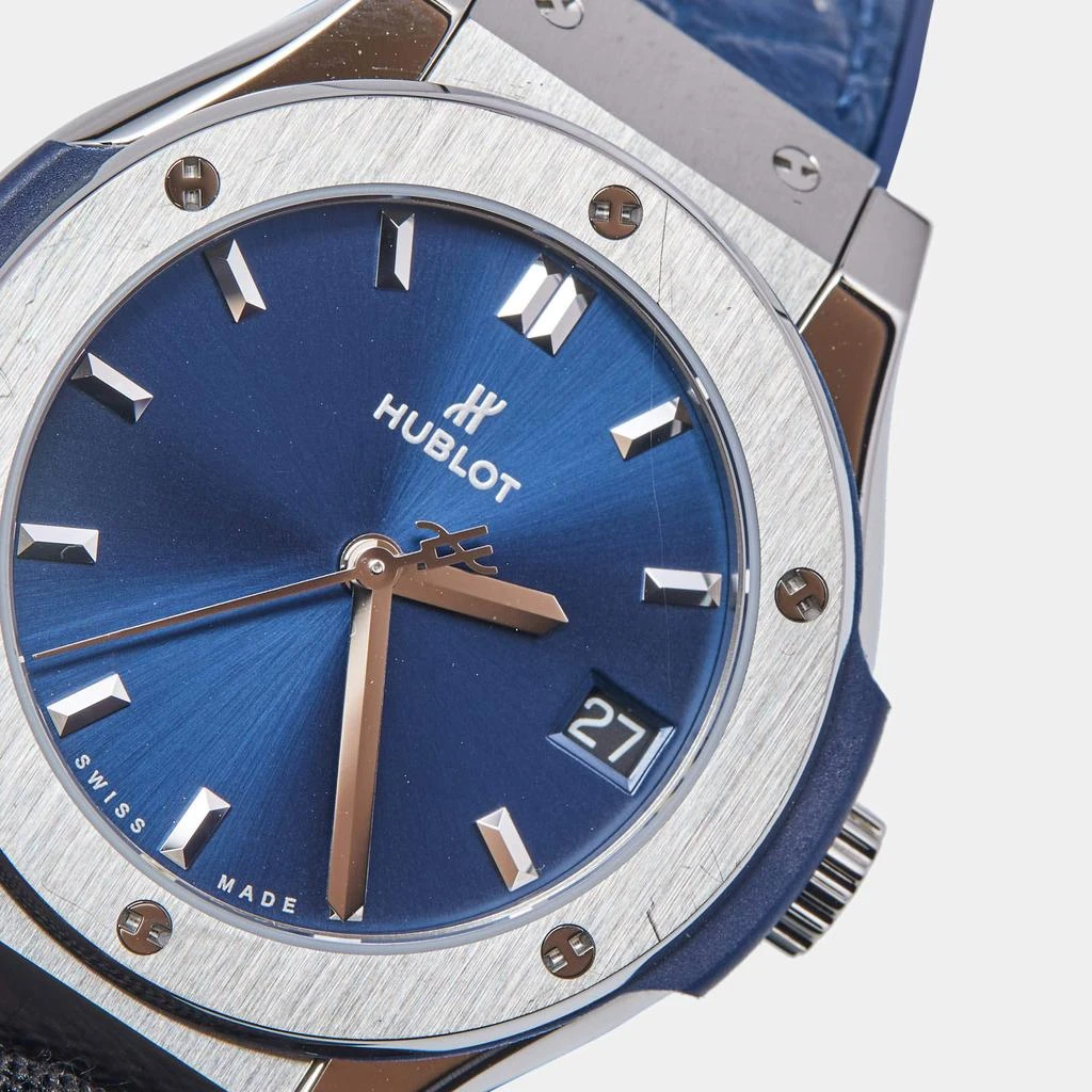 Hublot Hublot Blue Titanium Rubber Classic Fusion 581.NX.7170.LR Women's Wristwatch 33 mm 8
