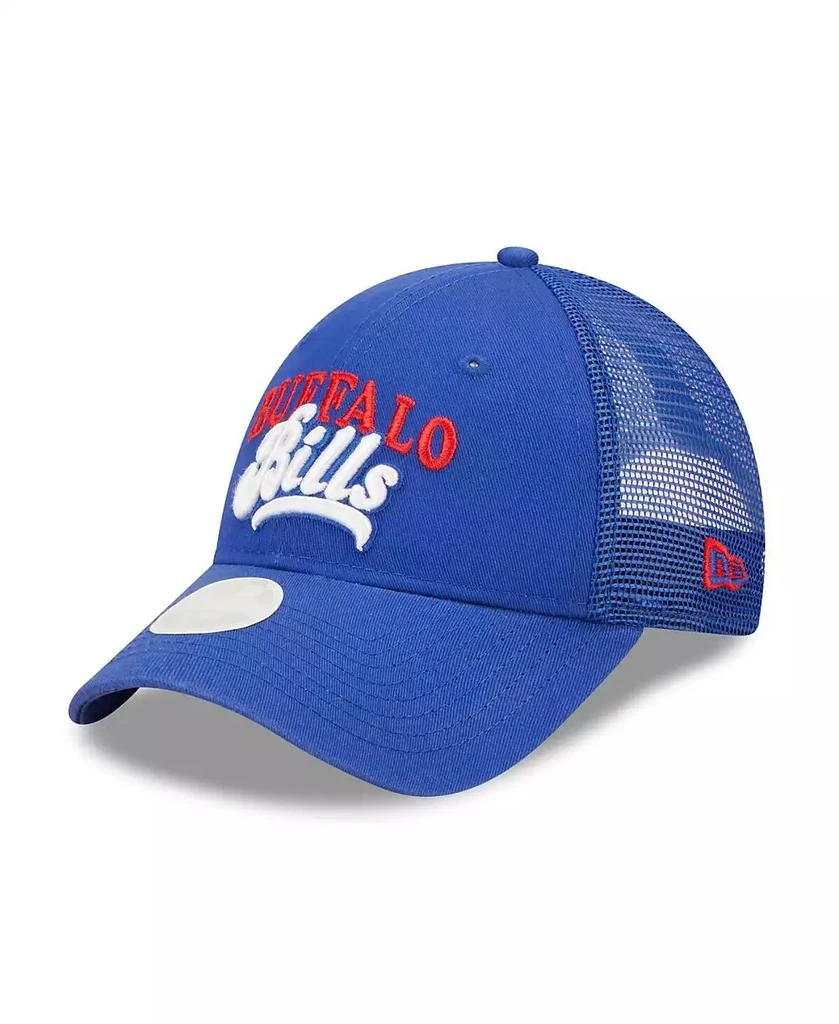 New Era Women's Royal Buffalo Bills Team Trucker 9Forty Snapback Hat 1